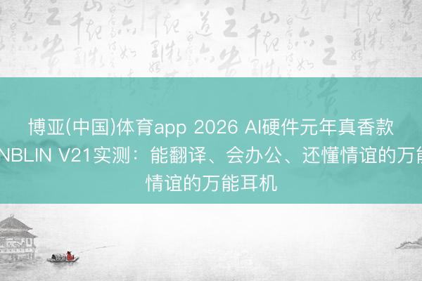 博亚(中国)体育app 2026 AI硬件元年真香款|BLINBLIN V21实测:能翻译、会办公、还懂情谊的万能耳机